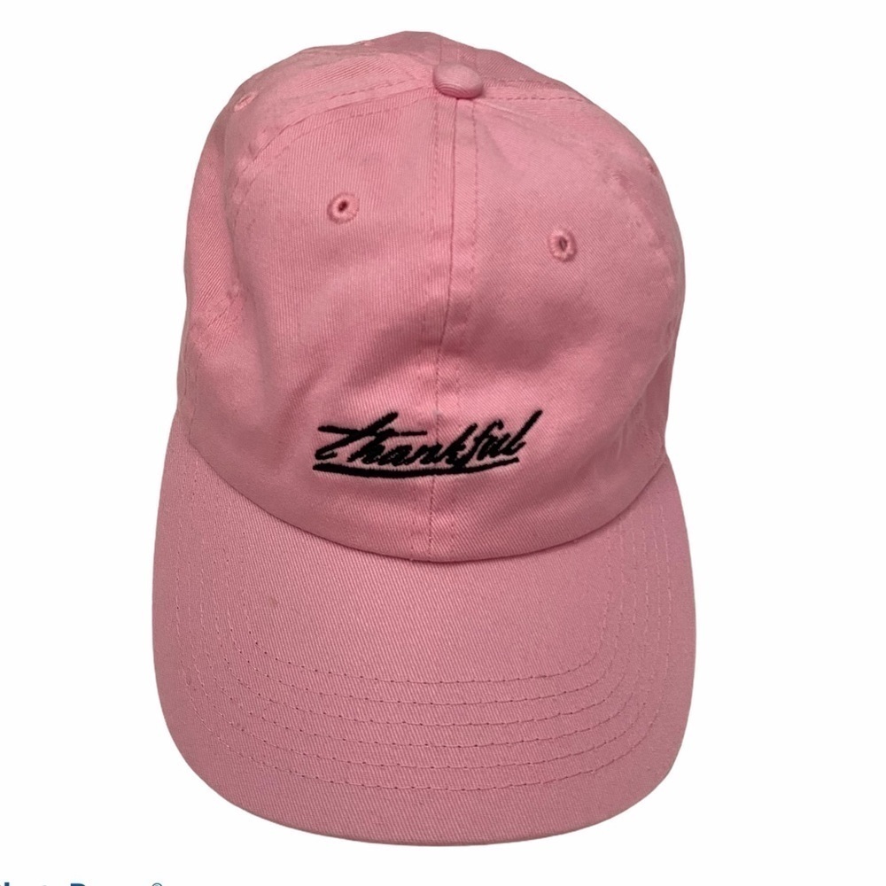 Newhattan Pink Thankful Cotton Hat One Size